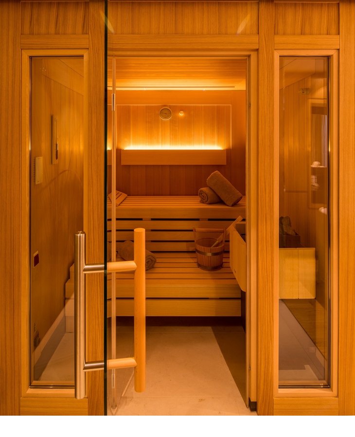 Sauna im Private-SPA des Hotel Severin*s auf Sylt