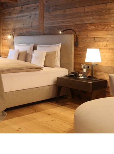 Schlafbereich Severin*s – The Alpine Retreat Senior Suite
