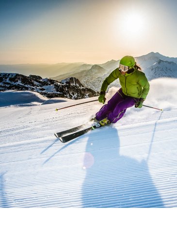 Skifahrerin bei der Abfahrt | Severin*s The Alpine Retreat